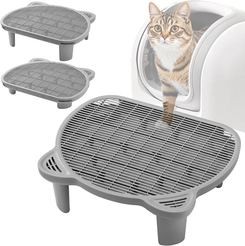 Bata Litter Catching Step for Cat Litter Box, Litter Trap Stool for Automatic Litter Box Self Cleaning, Litter Collection Stairs, Litter Catcher Ramp for Old Geriatric Senior Cat or Kitten - Image 1